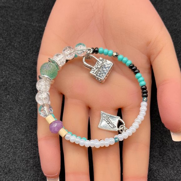 Charm Beaded Bracelet Women - Picture 1 of 4